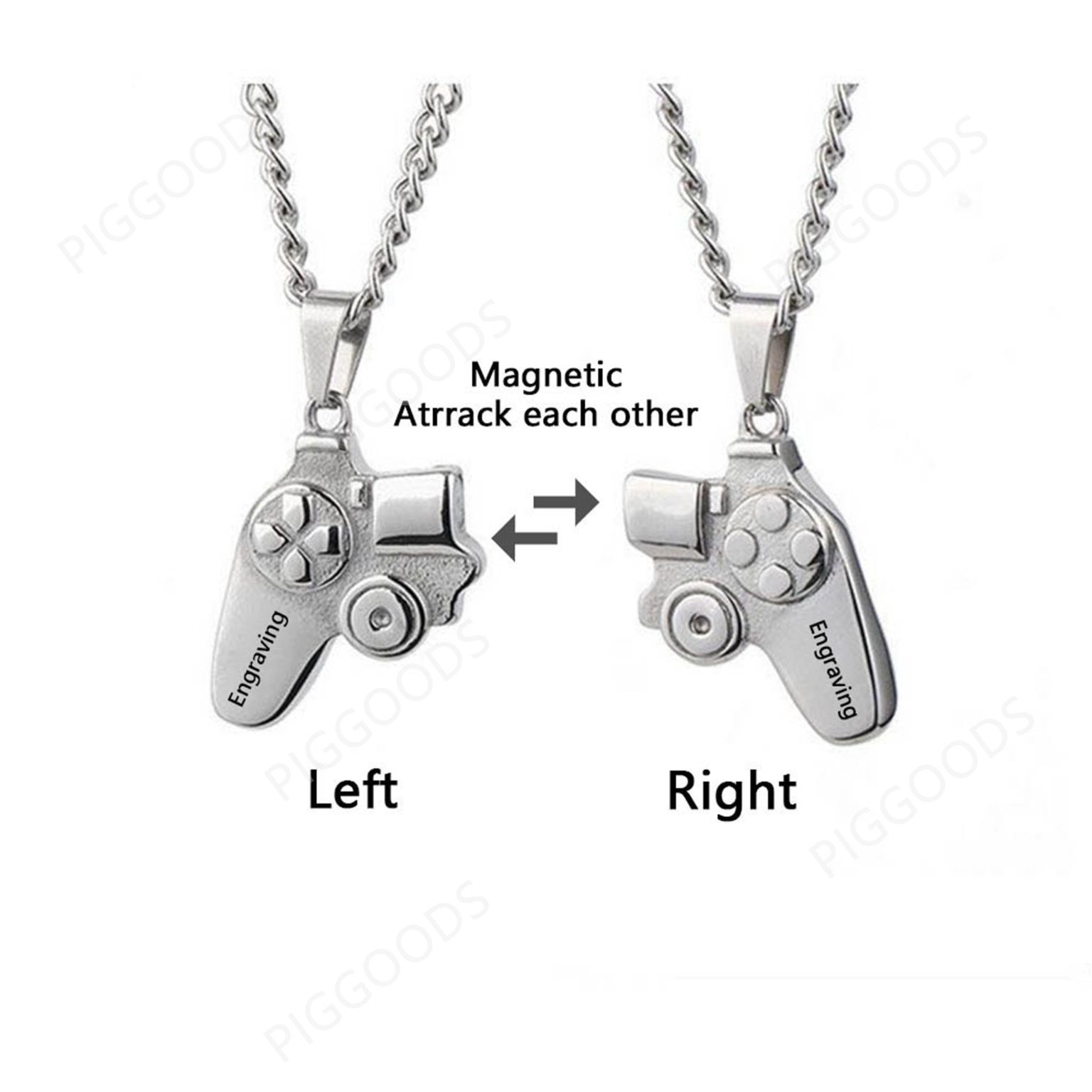 Game Controller Necklaces BFF Couples