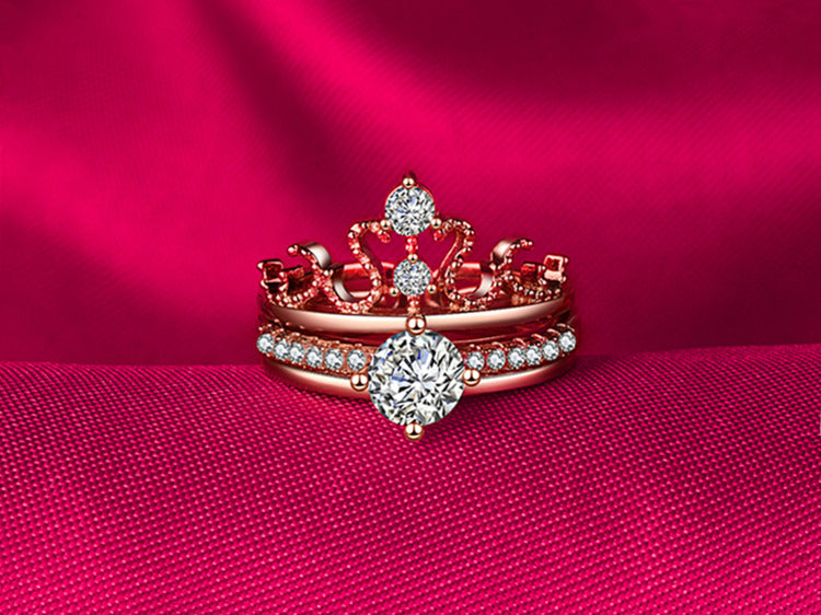 2-in-1 Crown detachable Rings Set – bignewshop